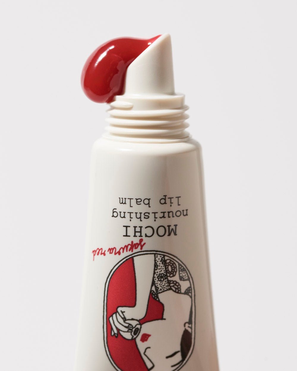 MOCHI NOURISHING LIP BALM - SAKURA RED - bonbori