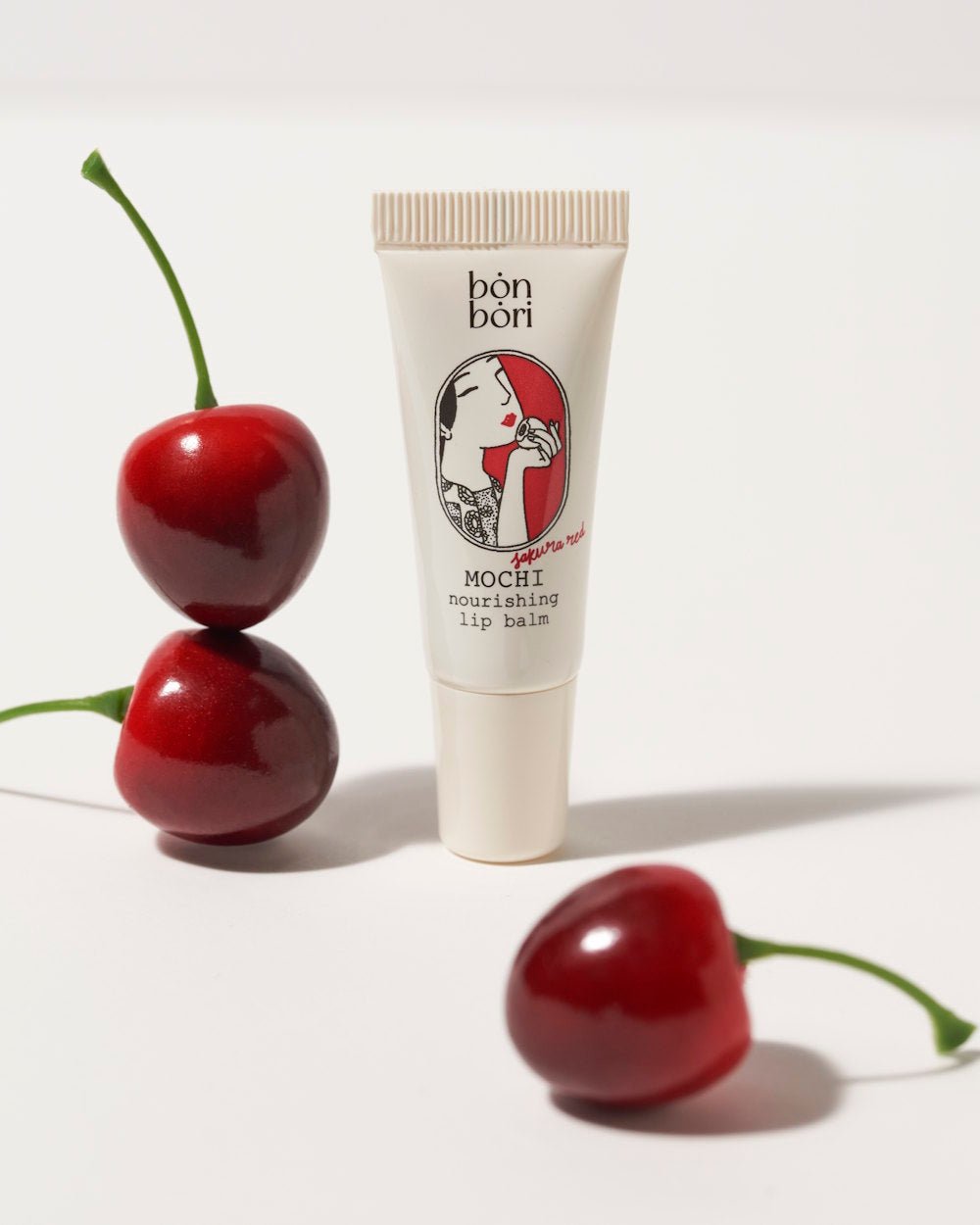 MOCHI NOURISHING LIP BALM - SAKURA RED - bonbori